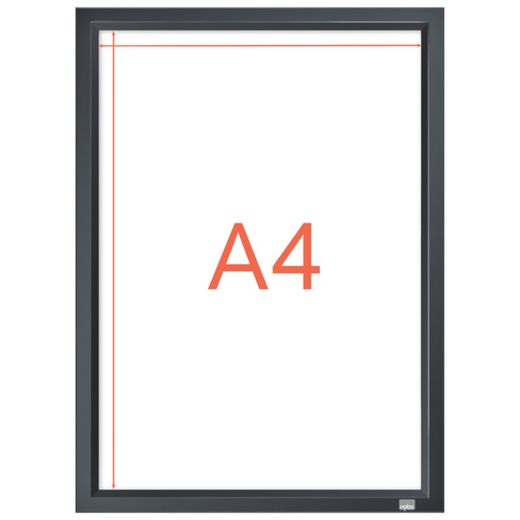 Porte-affiche avec moulure graphite. Deux tailles