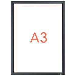 Porte-affiche avec moulure graphite. Deux tailles