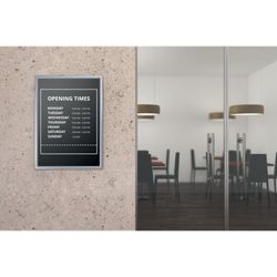 Porte affiche avec moulure en aluminium. Deux tailles