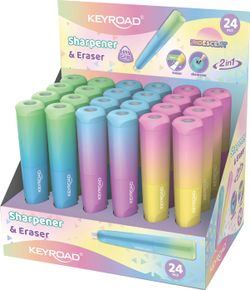 Portagomas con Sacapuntas Pastel