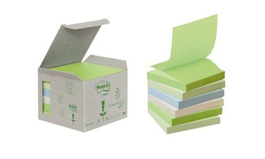 Post-it z-notes recyclés 76 x 76 mm.