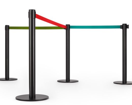 Poste de separación eco. Cinta de 3 metros