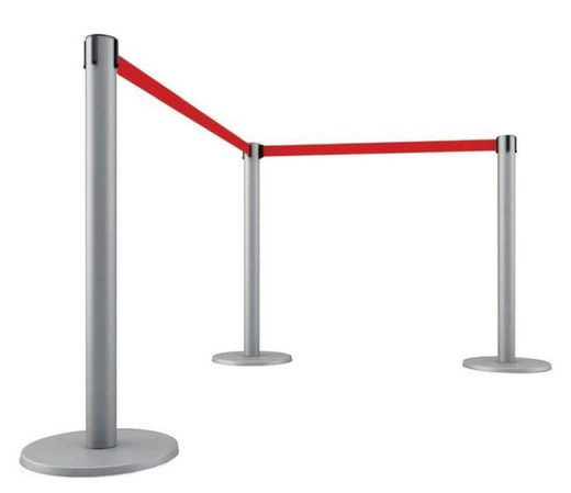 Poste de separación eco. Cinta de 3 metros