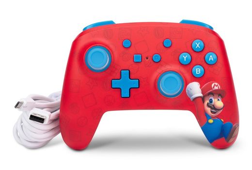 PowerA Mando con cable mejorado para Nintendo Switch - ¡Yuju! Mario