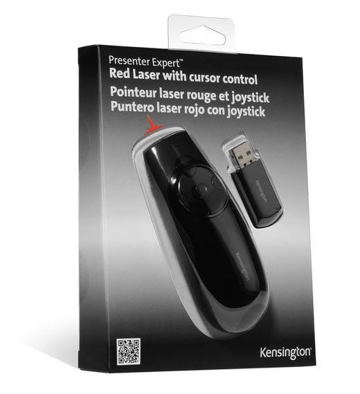Presentador inalámbrico Expert con puntero láser rojo y control de cursor