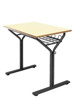 Bureau aux dimensions de 60 x 50 cm et tiroir à grille, 3 hauteurs au choix