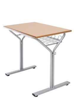 Bureau aux dimensions de 60 x 50 cm et tiroir à grille, 3 hauteurs au choix