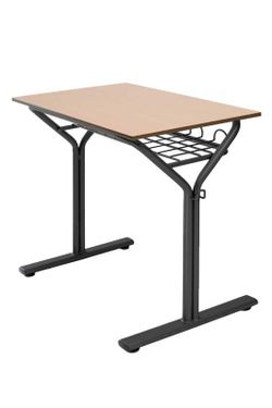 Bureau de 70 x 50 cm et tiroir à grille, 2 hauteurs au choix