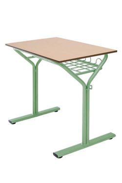 Bureau de 70 x 50 cm et tiroir à grille, 2 hauteurs au choix