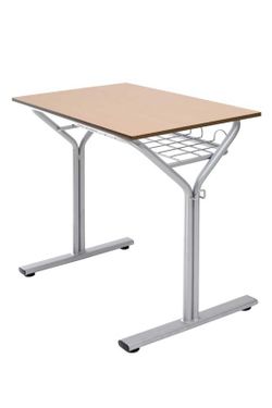 Bureau de 70 x 50 cm et tiroir à grille, 2 hauteurs au choix