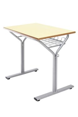 Bureau de 70 x 50 cm et tiroir à grille, 2 hauteurs au choix