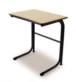 Bureau design moderne avec grille verticale et dimensions de 70 x 50 cm