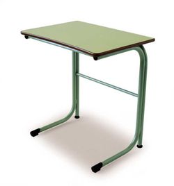 Bureau design moderne avec grille verticale et dimensions de 70 x 50 cm