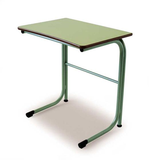 Bureau design moderne avec grille verticale et dimensions de 70 x 50 cm