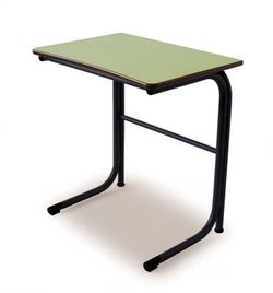 Bureau design moderne avec grille verticale et dimensions de 70 x 50 cm