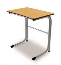 Bureau design moderne avec grille verticale et dimensions de 70 x 50 cm