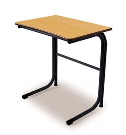 Bureau design moderne avec grille verticale et dimensions de 70 x 50 cm