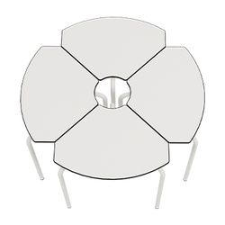 Bureau PETAL, 69 x 50 cm. Trois tailles