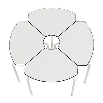 Bureau PETAL, 69 x 50 cm. Trois tailles