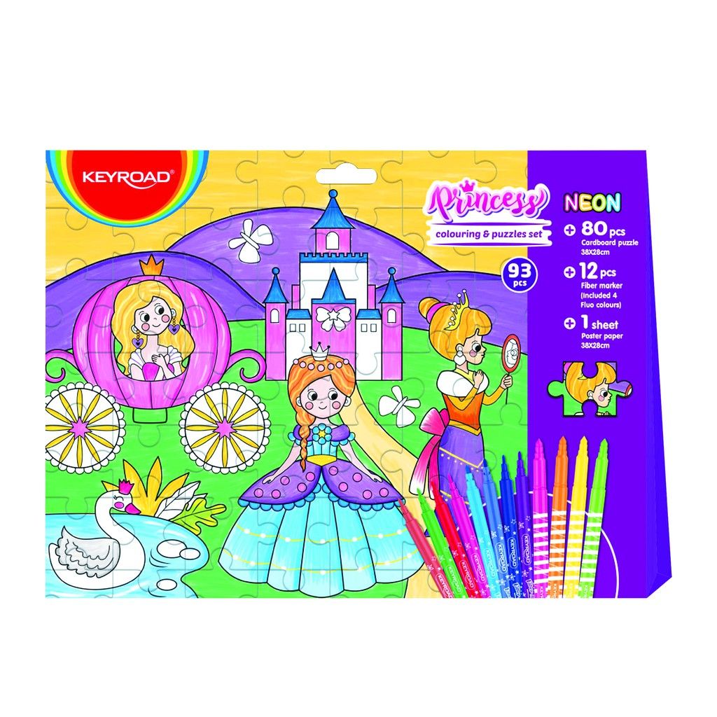 Puzzle para colorear de 80 piezas