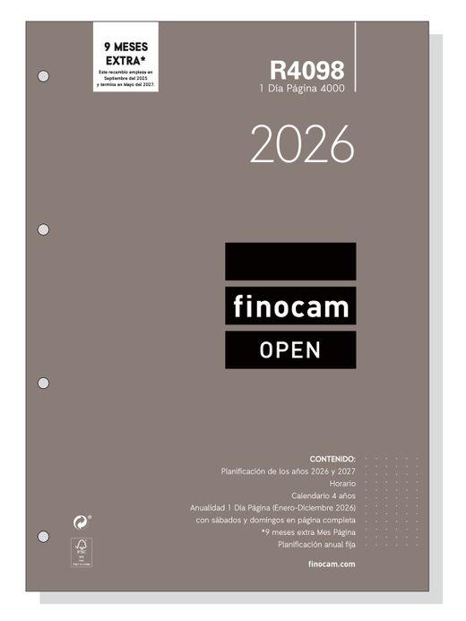 R4098 Recambio Anual.4000 A4 1 día página 2026