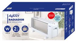 Mini radiateur en mica 1500 W, thermostat, plaque de radiateur compacte en mica, Cor Branca.