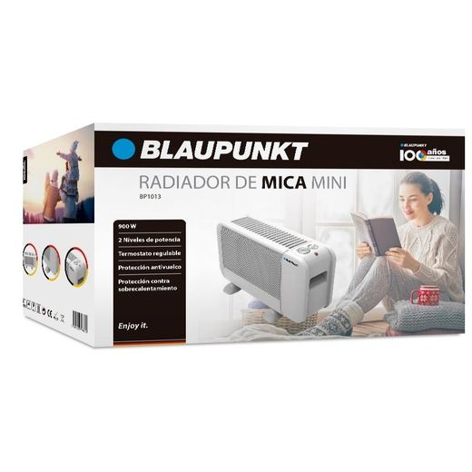 Mini radiador de mica de 900 W - 2 configurações de potência