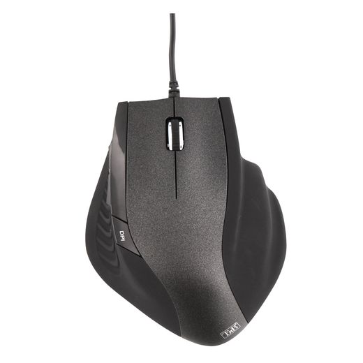 Ratón ergonómico con cable - 6 botones