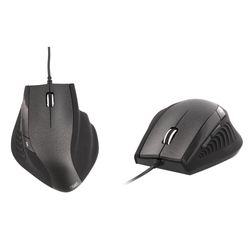 Ratón ergonómico con cable - 6 botones