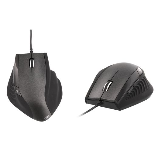 Ratón ergonómico con cable - 6 botones