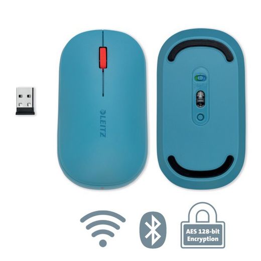 Souris sans fil double confortable Leitz