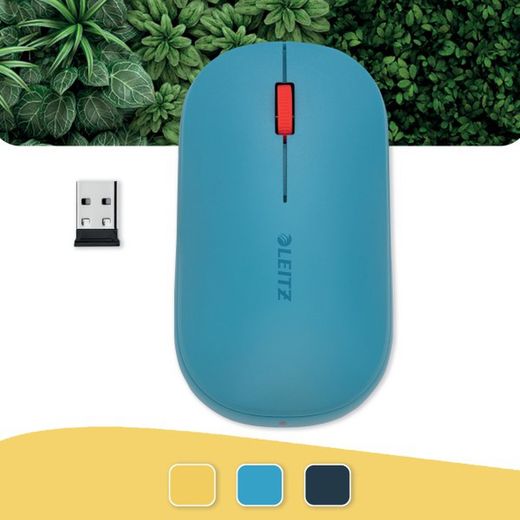Souris sans fil double confortable Leitz