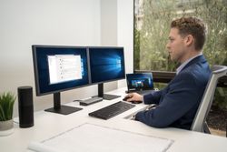 Souris sans fil double SureTrack, noire