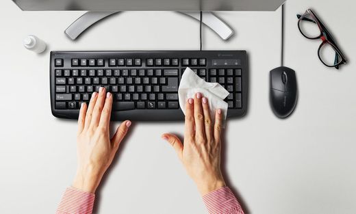 Souris optique filaire lavable Kensington Pro Fit®, noire