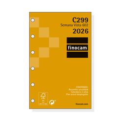 Recambio anual Classic  2027 Semana Vista Horizontal 73x114mm
