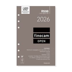 Recambio anual open 2027 1 Dia Página 117x181mm
