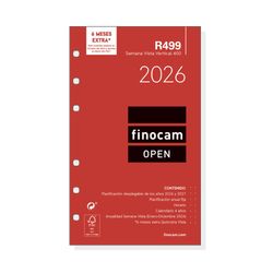 Recambio anual open 2027 Semana Vista Vertical  81x152mm