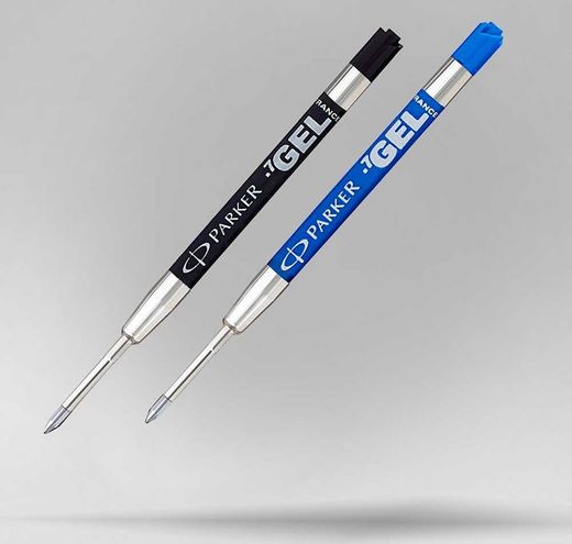 Recarga de tinta gel média para canetas parker
