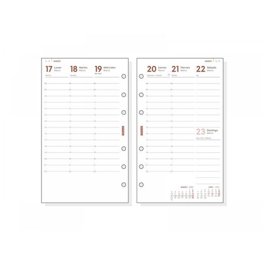 Recharge.Annuel.400 Semaine vue verticale 2025+ R499