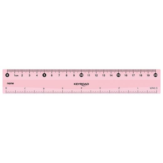 Regla Plástico 20 cm Pastel