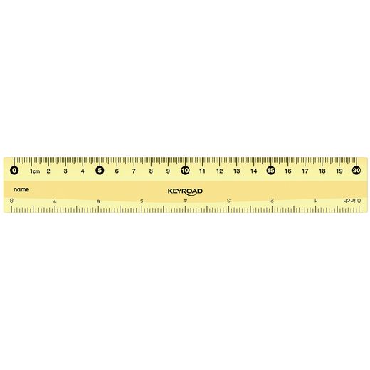 Regla Plástico 20 cm Pastel