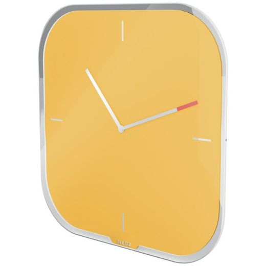 Horloge murale en verre cosy Leitz