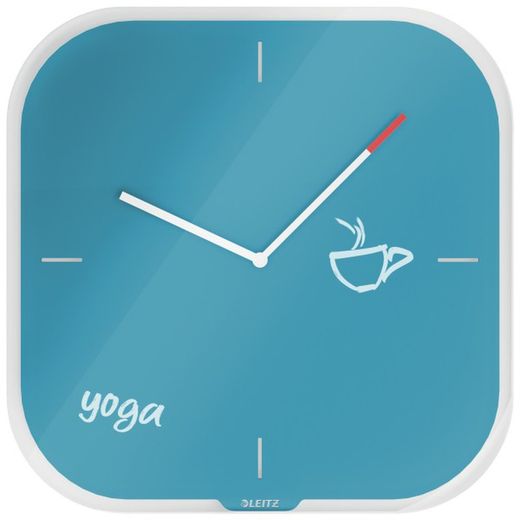 Horloge murale en verre cosy Leitz