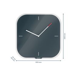 Horloge murale en verre cosy Leitz