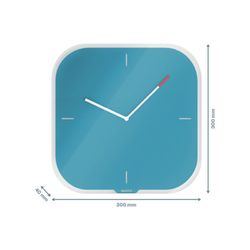 Horloge murale en verre cosy Leitz