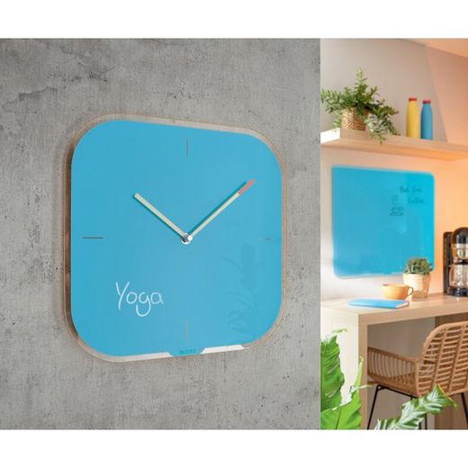 Horloge murale en verre cosy Leitz