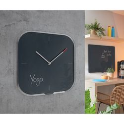Horloge murale en verre cosy Leitz