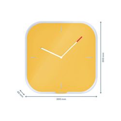 Horloge murale en verre cosy Leitz
