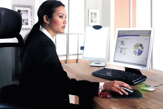 Descanso de pulso para teclado Kensington Duo Gel em azul/preto