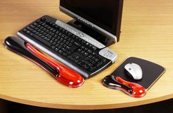 Descanso de pulso para teclado Kensington Duo Gel em azul/preto